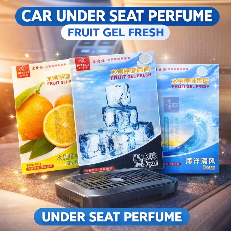 Aiteli Car Under Seat Air Freshener – Fruit Fresh Long-Lasting Gel Deodorizer for Car &amp;amp; Home