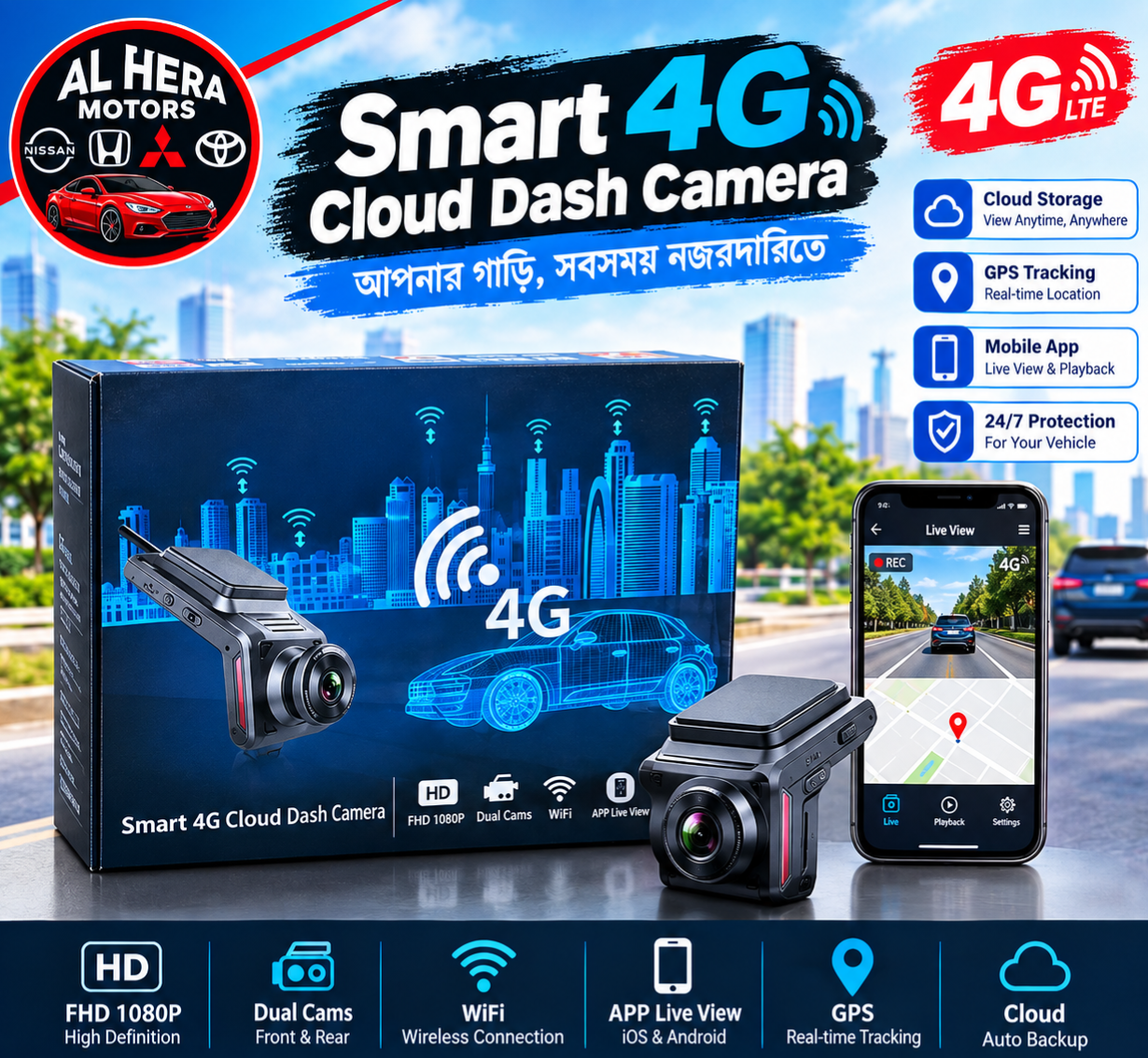 4G Dash camera