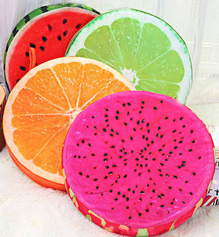 Car Fruit Design Pillow 2pcs – Trendy and Comfortable Car Interior Cushion